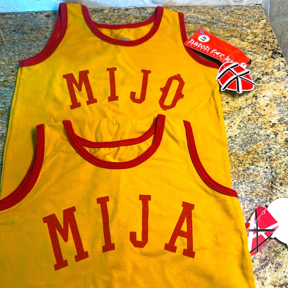 Twin Shirt set Mijo and Mija tank tops size 4T